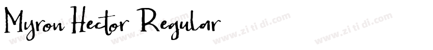 Myron Hector Regular字体转换